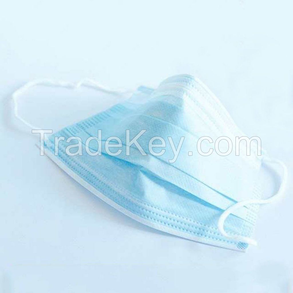 3 Ply Non Woven Protective Dust Face Mask Earloop Disposable Face Mask 