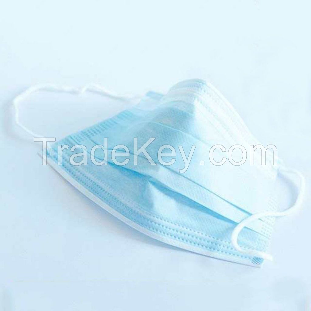 3ply earloop medical surgical sterile disposable medical mask face with English packing with CE mark 