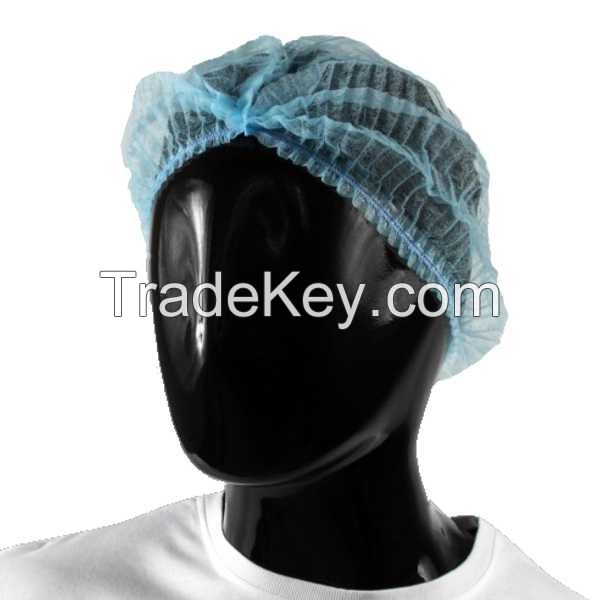 Hot Sale Factory Customized Disposable Surgical Bouffant Non Woven Clip Cap with elastic band mop cap 