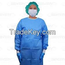 Standard Disposable Spunlace Surgical Gowns/Reinforced hospital Operating Theatre Gown/medical Uniform 