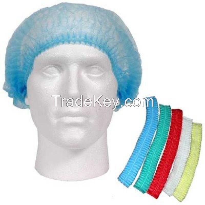 Disposable Bouffant Cap 100pc Nurse Medical Home Hair Net Head Dust Cover 