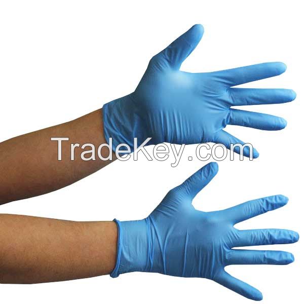 Blue Black White Disposable Examination Medical Nitrile Glove Powder Free Surgical Latex Nitrile Gloves 