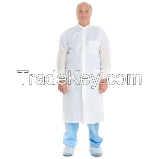 Non Woven Lab Coat Polypropylene Disposable Lab Coats 