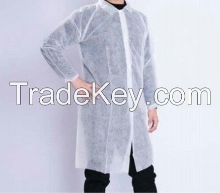 Disposable non-woven fabric lab coat disinfection sterilization dust-proof breathable thickening isolation suit 