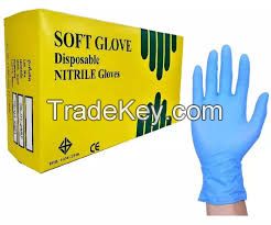 Nitrile  blue gloves