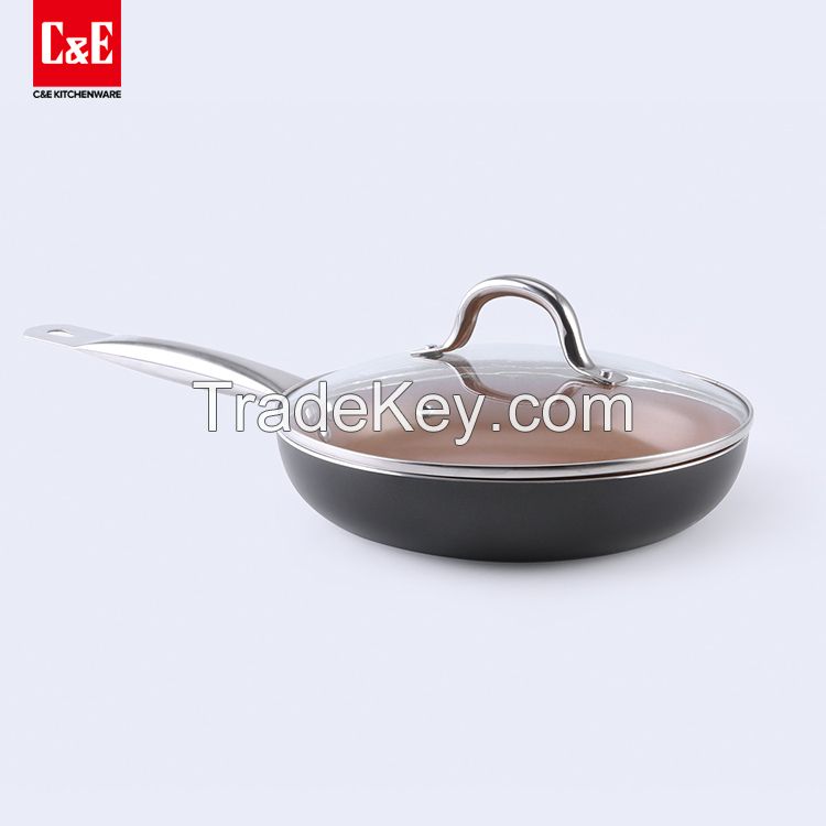 Aluminum non-stick best kitchen induction cooking pots. 8pcs cookware