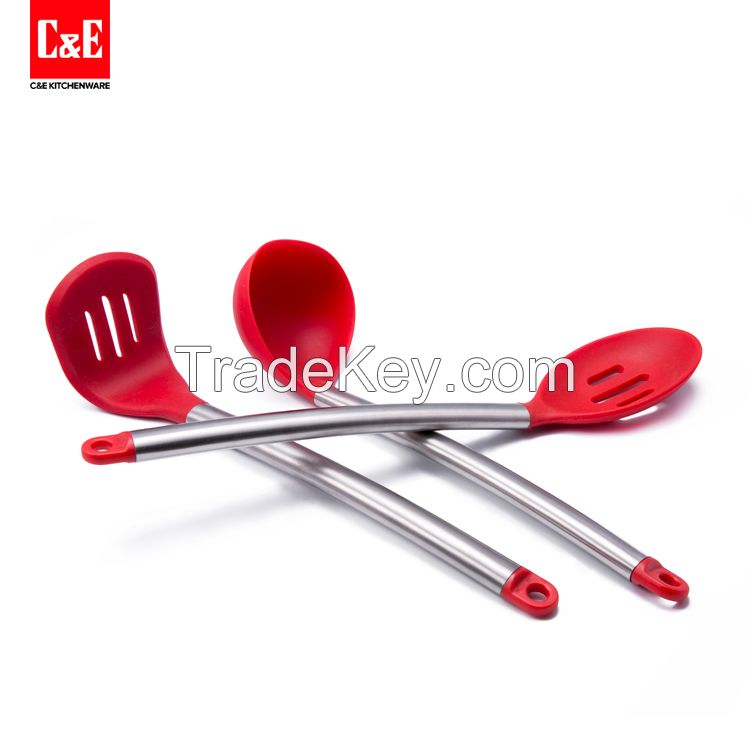 Stainless Steel Silicone Kitchen Utensils Set