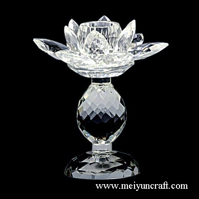 crystal candleholders