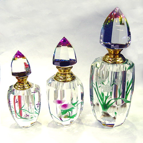 crystal perfume bottles