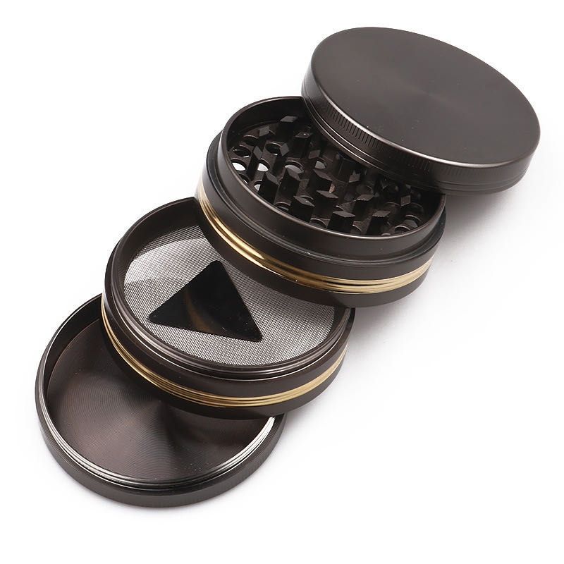 Custom New Style CNC Aluminum Alloy 63mm Herb Grinder 4 Piece