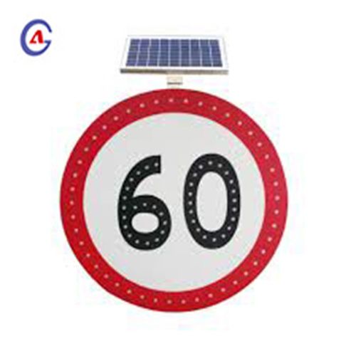 Solar Traffic Safety Speed Limit Sign