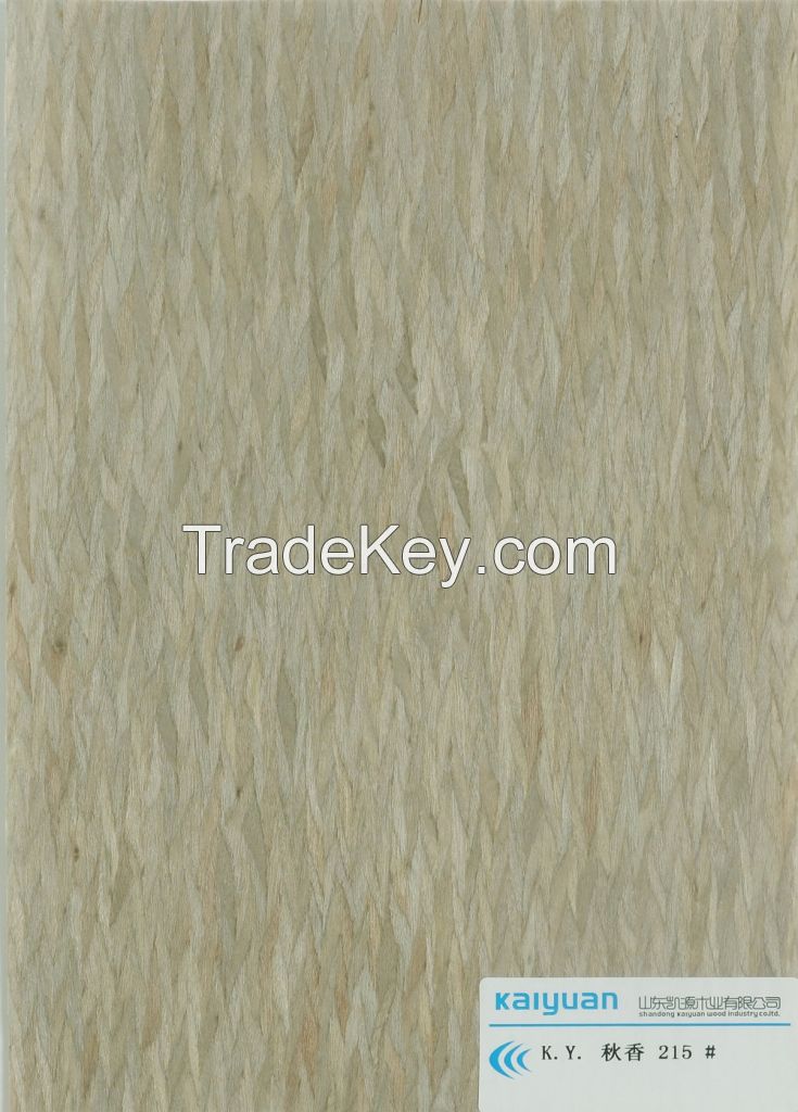 Engieneered veneer qiuxiang recon veneer natural wood veneer 2500*640*0.3mm