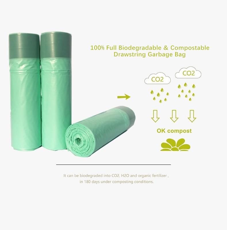 Biodegradable Drawstring Garbage Bag