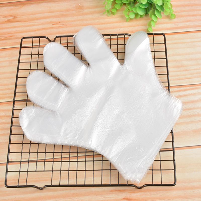 Disposable Transparent HDPE PE Plastic kitchen Gloves