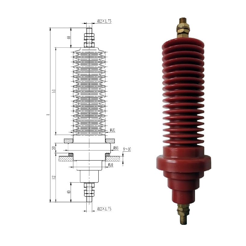 Dry type epoxy resin bushing 10KV 315A transformer insulator