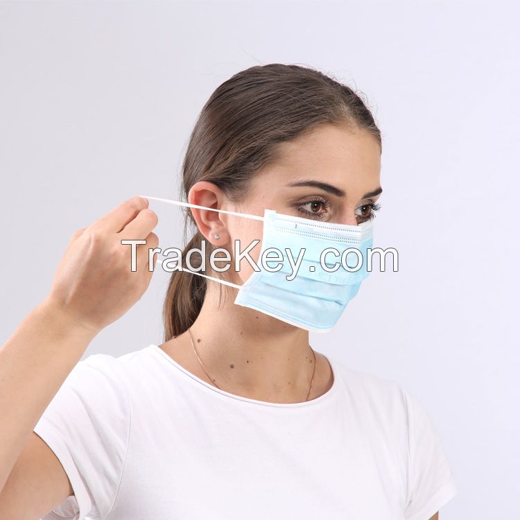 CE Standard Disposable Medical 3 Ply Surgical Mask 