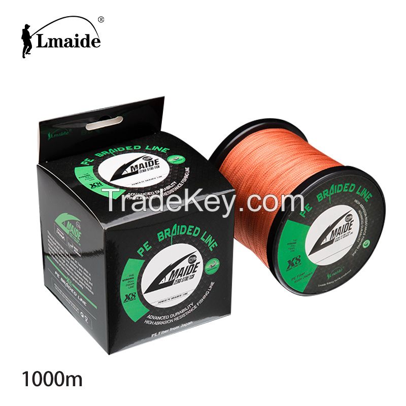 Wholesale price Super Strong fishing line PE braided wire 8x braided fishing line 16lb - 100lb