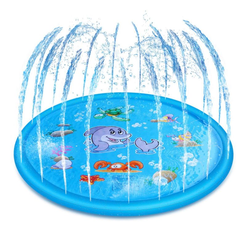 Manufacturer's Amazon inflatable water spray mat children's outdoor water mat baby toy water mat