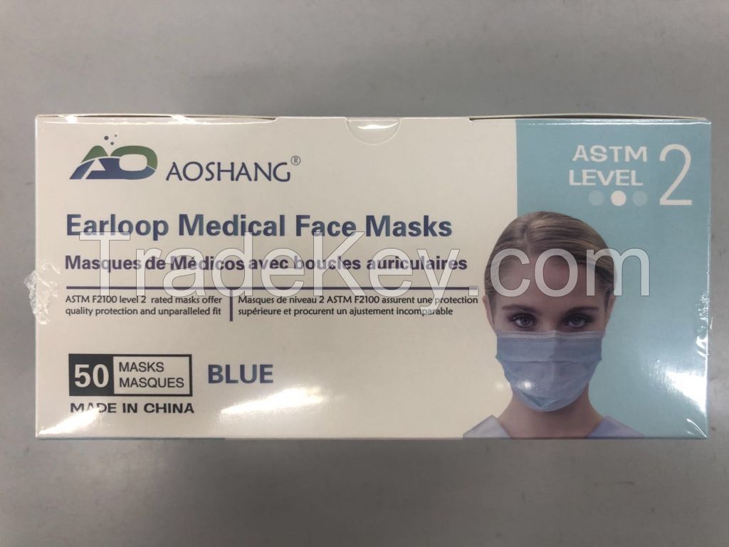 ASTM Level2 Face Mask , AAMI Level 2 Disposable gowns 