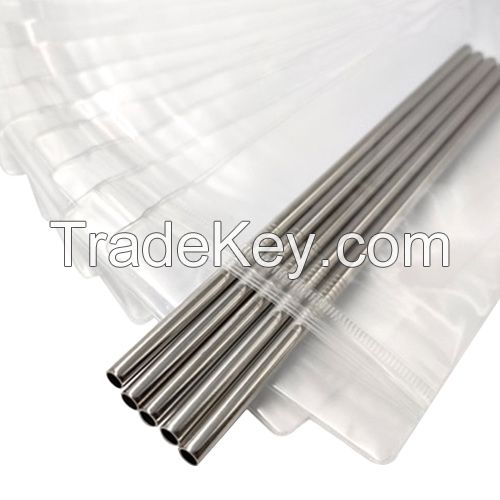 Stainless Steel Straws with PVC Bag