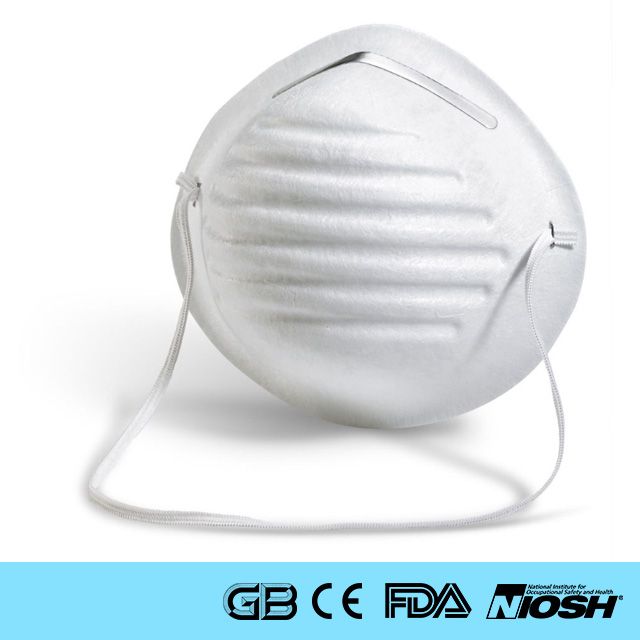 Makrite NIOSH N95 Flanged Edge N95 Respirator Disposable Fold Face Mask