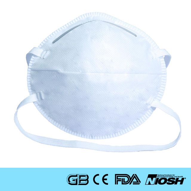 Makrite NIOSH N95 Flanged Edge N95 Respirator Disposable Fold Face Mask