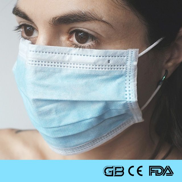 Three Layers Disposable Surgical Face Mask With ISO CE FDA SGS Certification