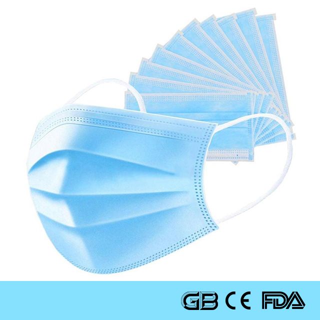 Three Layers Disposable Surgical Face Mask With ISO CE FDA SGS Certification