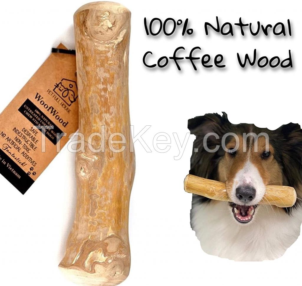 Coffee Wood Dog Chew Stick Toy 100% Natural from Vietnam