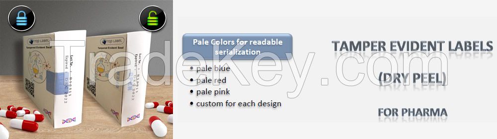 Tamper evident label pharma