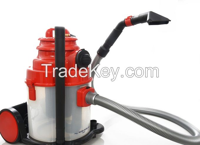 Wet / Dry vacuum cleaner with water filtration and blowing function