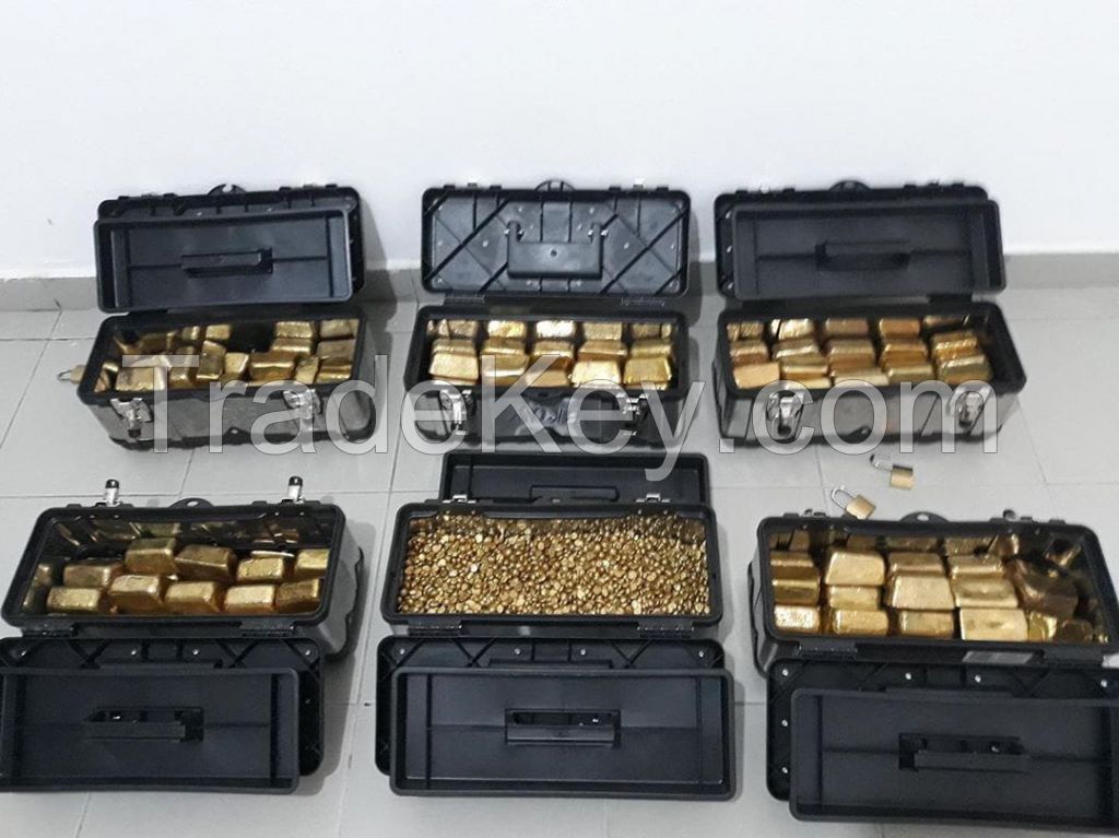 AU GOLD BARS AND ROUGH UNCUT DIAMONDS