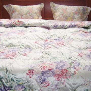 Silk/Cotton Printed Fabric Quilt