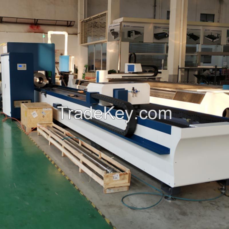 Fiber Laser Round/Square Metal Tube Laser Cutting Machine