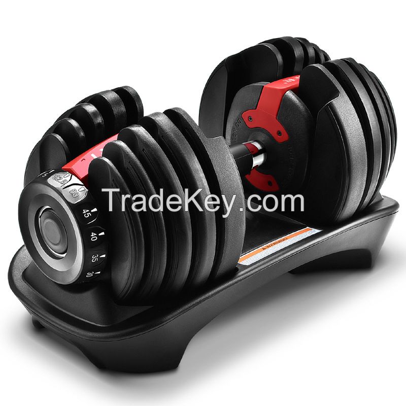 Adjustable Black Gym Fitness Dumbbell Sets for Home Office Use