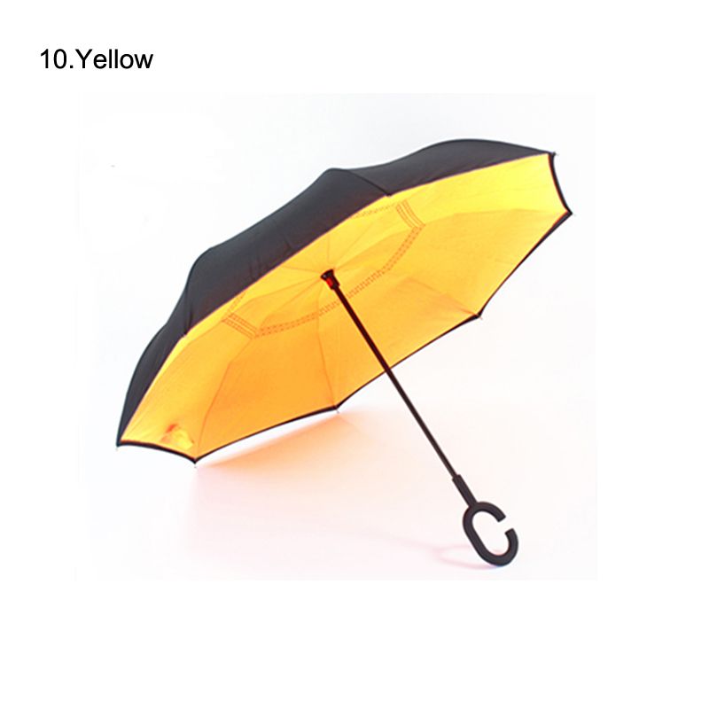 stock customized logo color reverse umbrella