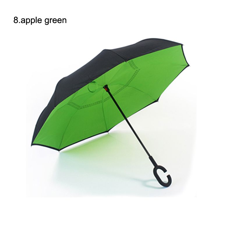 stock customized logo color reverse umbrella