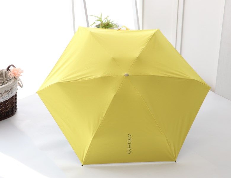 19inch 6k 190T pongee 5 folds personalized customized super mini pocket aluminum shaft umbrella with print logo 