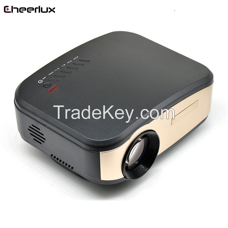 Cheerlux Mini wifi projector C6 video projector with 1500 lumens 1080p supported HD projector