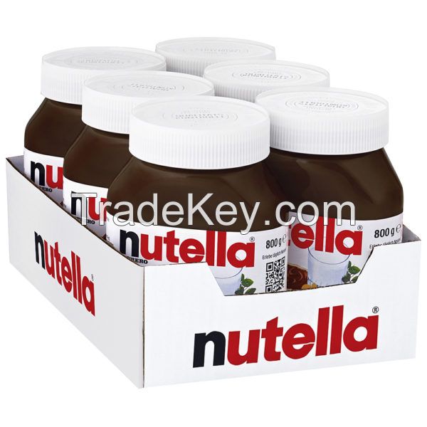 Ferrero Nutella Chocolate Spread in jars 350g, 400g, 600g, 750,800gr, 1kg and 5kg.