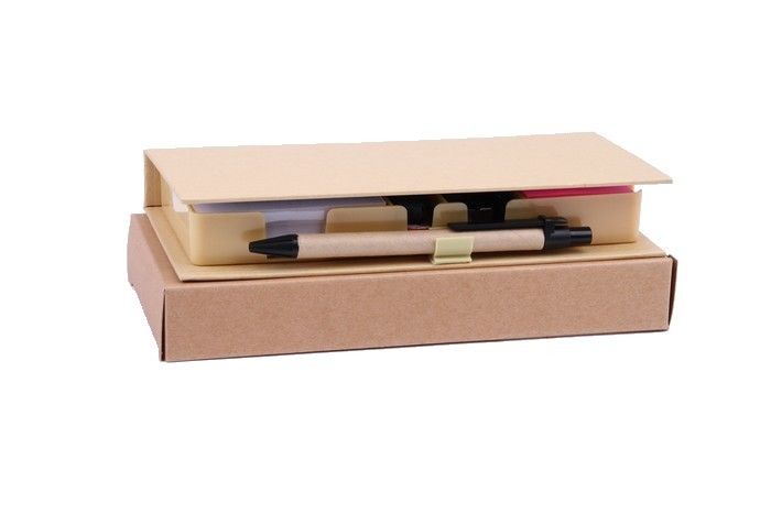 Stationery Sets Eco promotion gift set witth memo, pen, clips and calendar