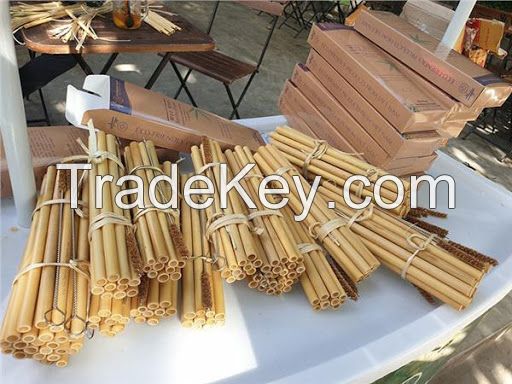 ECO FRIENDLY BAMBOO STRAWS MADE FROM NATURAL FOR DRINKING SUPPLIES