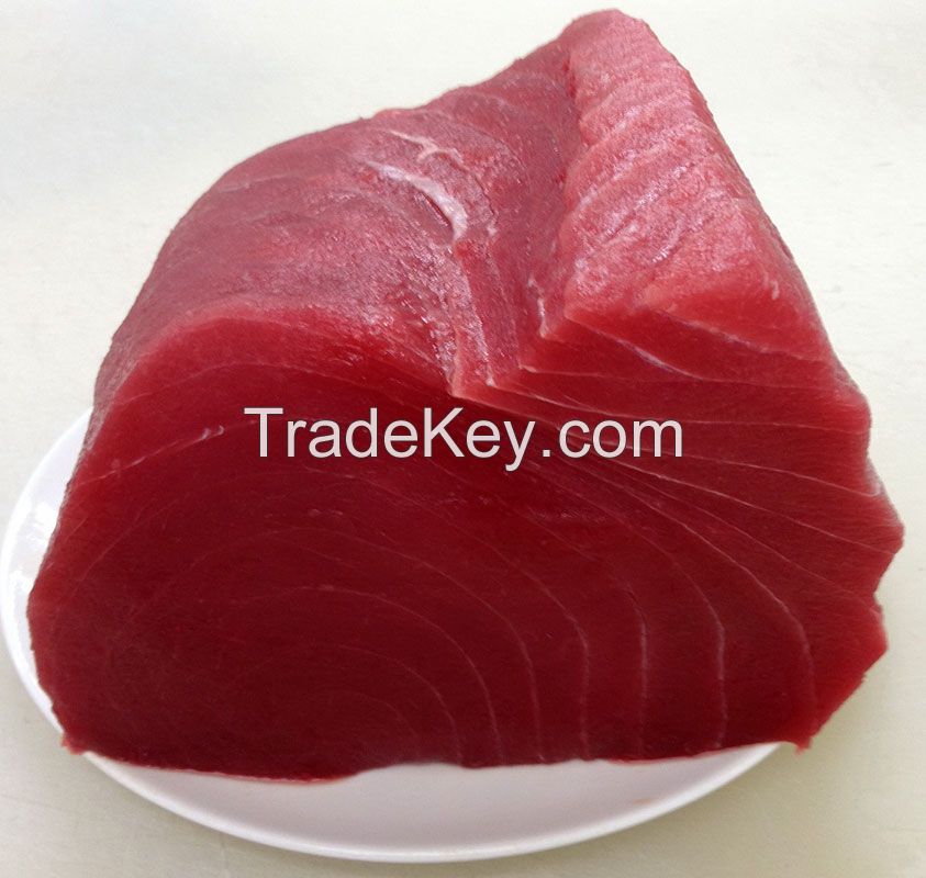 Ahi Yellowfin Tuna Fish Loin Wild Caught Frozen 10 lb., Steaked