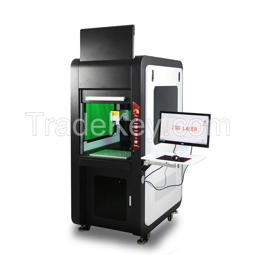 Gold silver brass jewellery making machine jewelry laser engraving machine with auto rotary and plate fixture