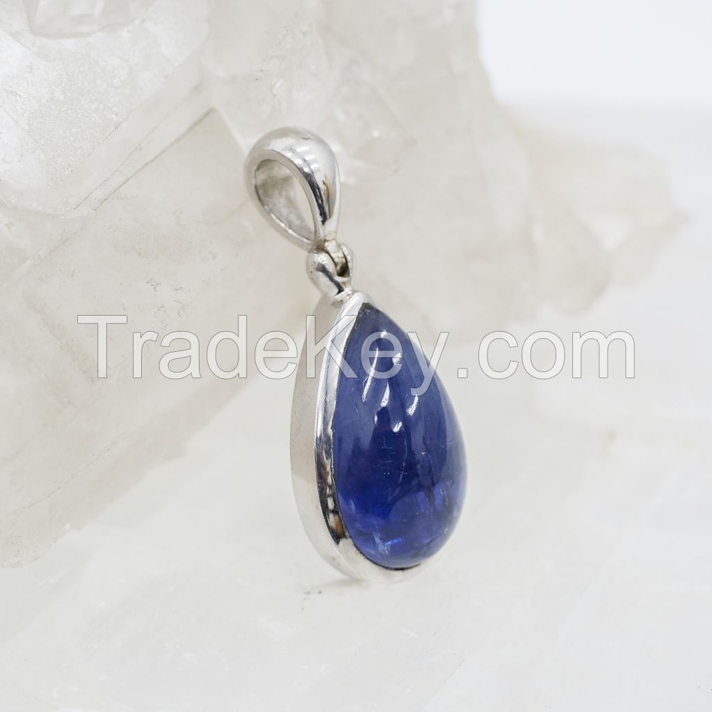 Tanzanite pendent - Sterling Silver Pendent - Semi precious Stone Pendent