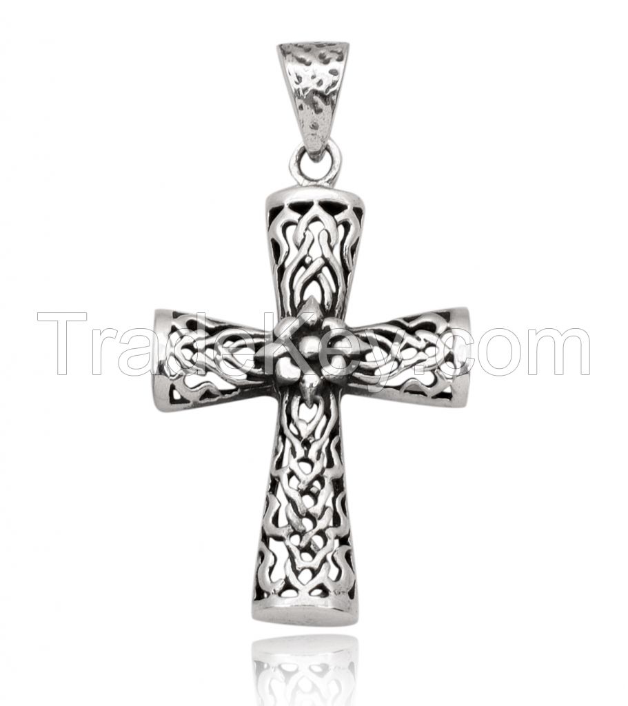 Silver Cross Pendent - Sterling Silver Pendent - 925 Silver pendent Custom Pendent