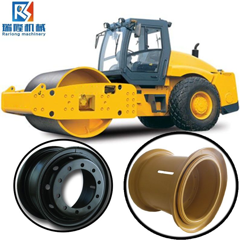 Construction excavator wheel rims