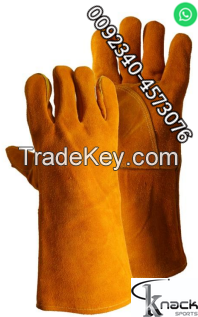 Long welding Labour leather working gloves tig mig fir  fishing gloves cuf