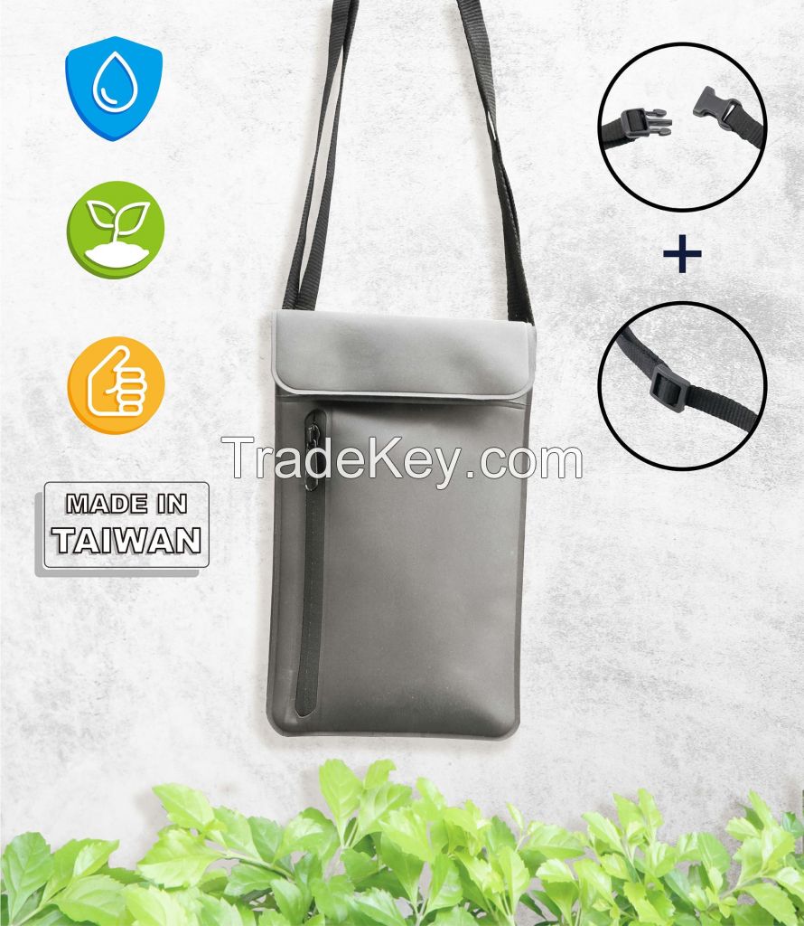 RFID Suede-like Phone Pouch/ Travel Bag (OEM/ODM)