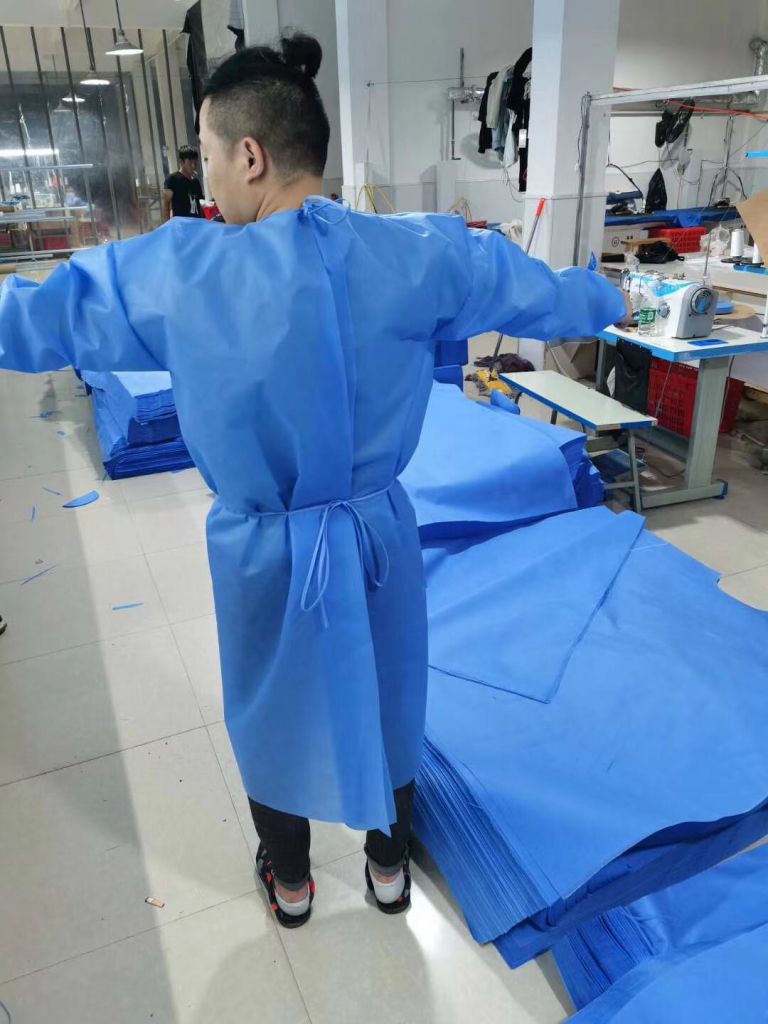 Disposable Plastic Gown Cpe Isolation Coverall